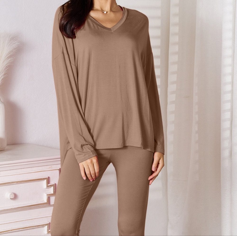 Soothing Softness Lounge Set - Tan - Picture 3 of 6
